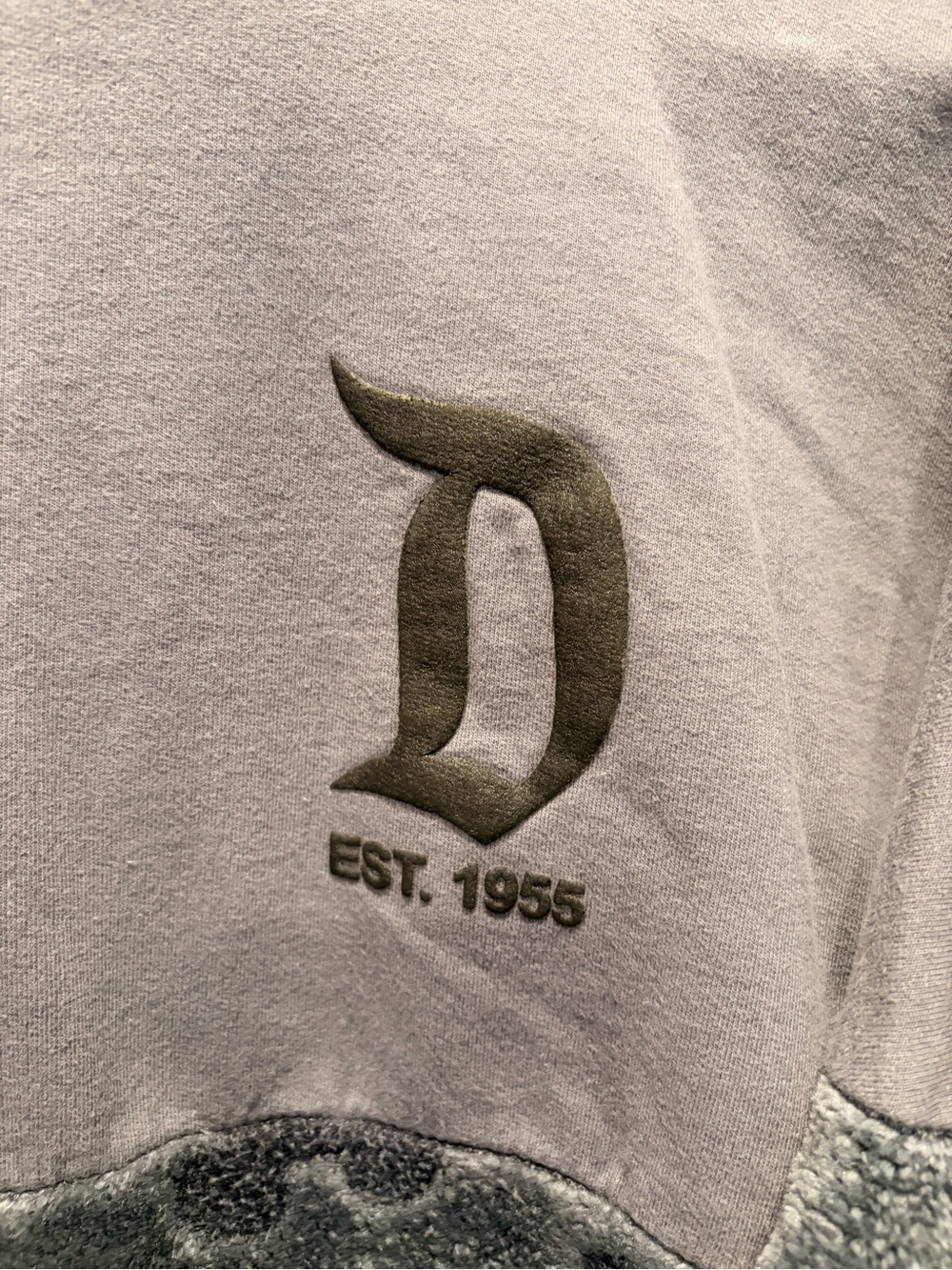 Disney Fleece Spirit Jersey -Gray with embossed Disney Head - Picture 2 of 10
